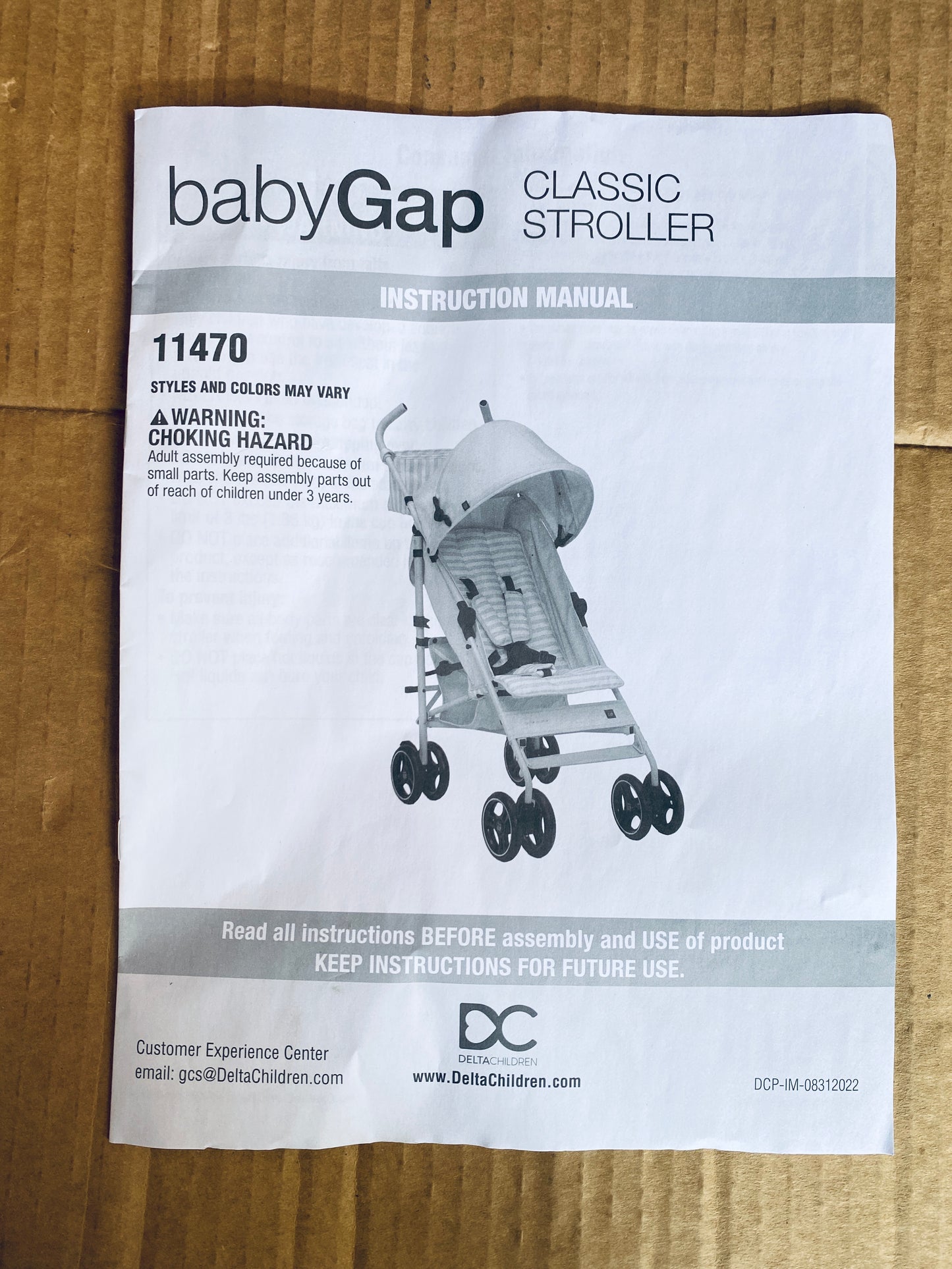 Like New BabyGap Lightweight Classic Stroller With Recline & Compact Fold, Pink