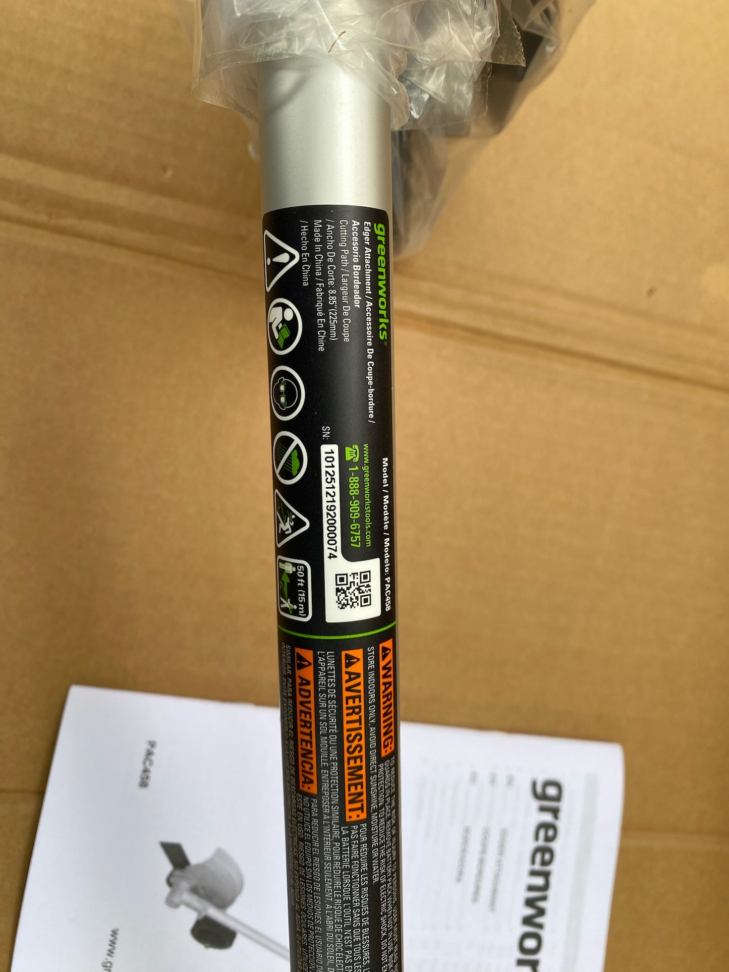 New Greenworks 8” Edger Attachment For Greenworks Capable String Trimmers