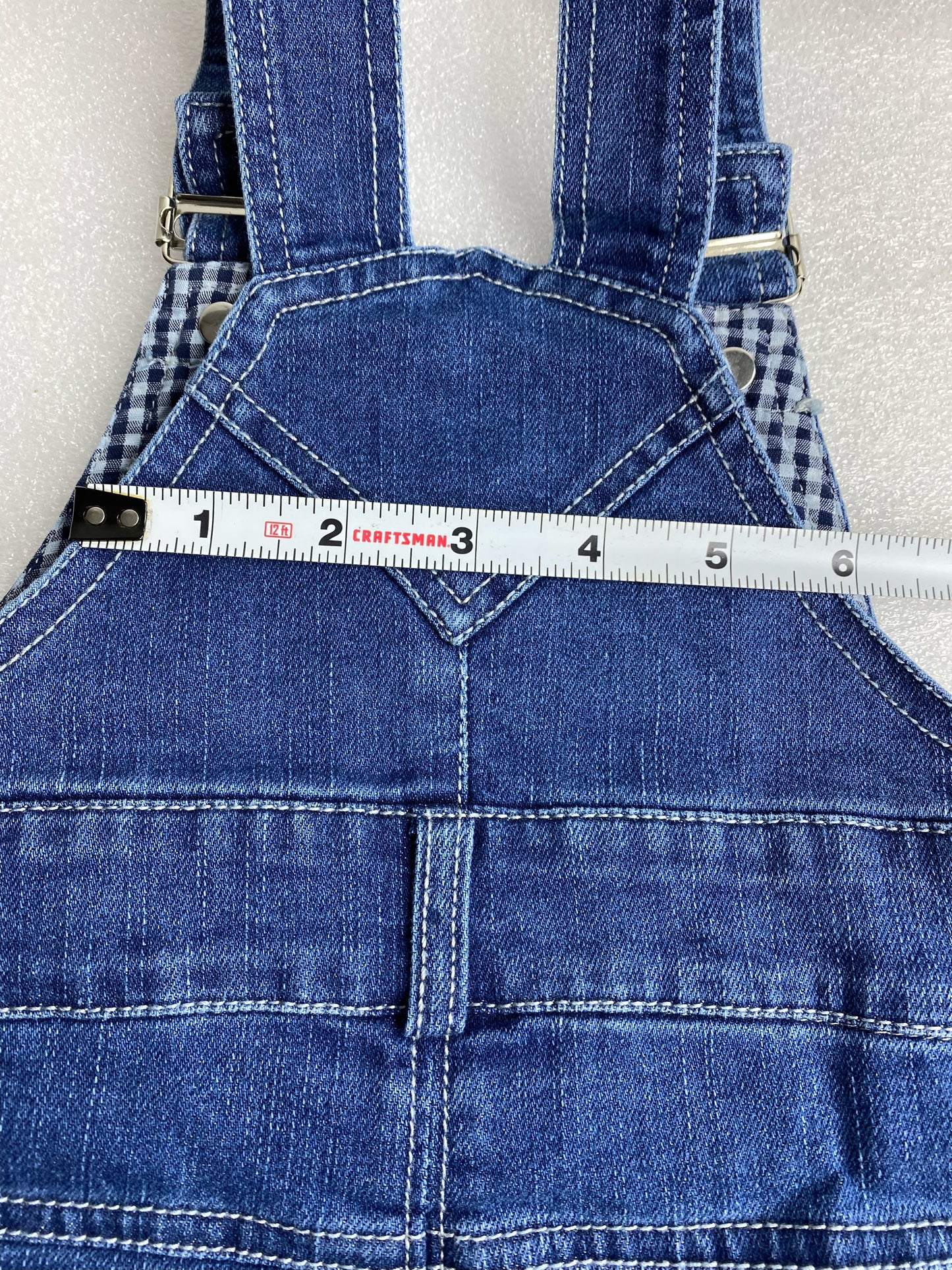 New Kidscool Space Size 12-18 M Baby Overall Small Bib Pocket Denim Workwear