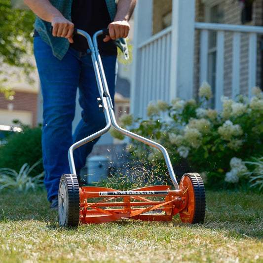 New Other American Lawn Mower Company 14in. 4-Blade Push Reel Lawn Mower, Red