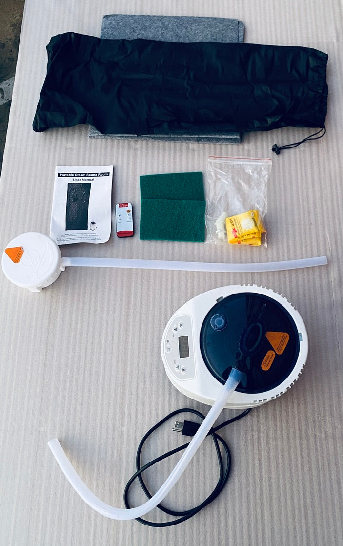 portable Steam Sauna Room, Red/Black