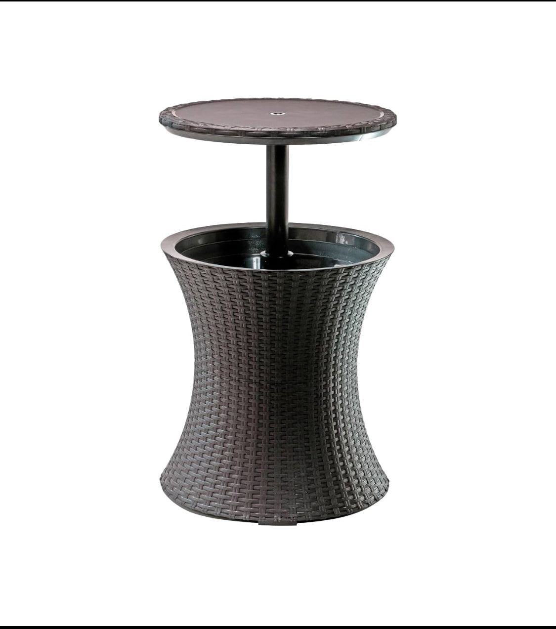 New Other Keter Pacific Cool Bar Outdoor Side Table W/ 7.5 Gallon Cooler, Brown