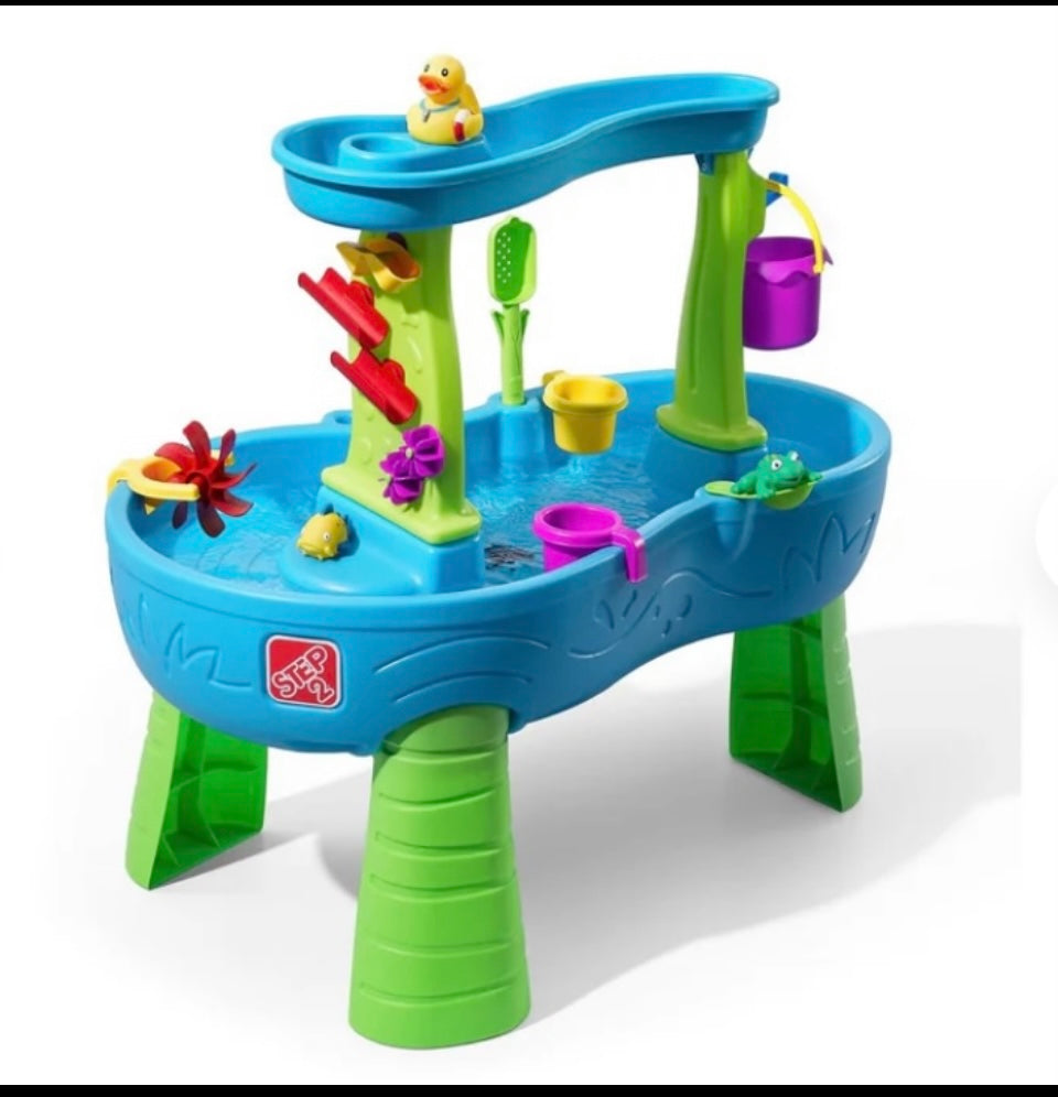 New Other Step2 Rain Showers Splash Pond For Toddlers With Waterfall Tray, Blue