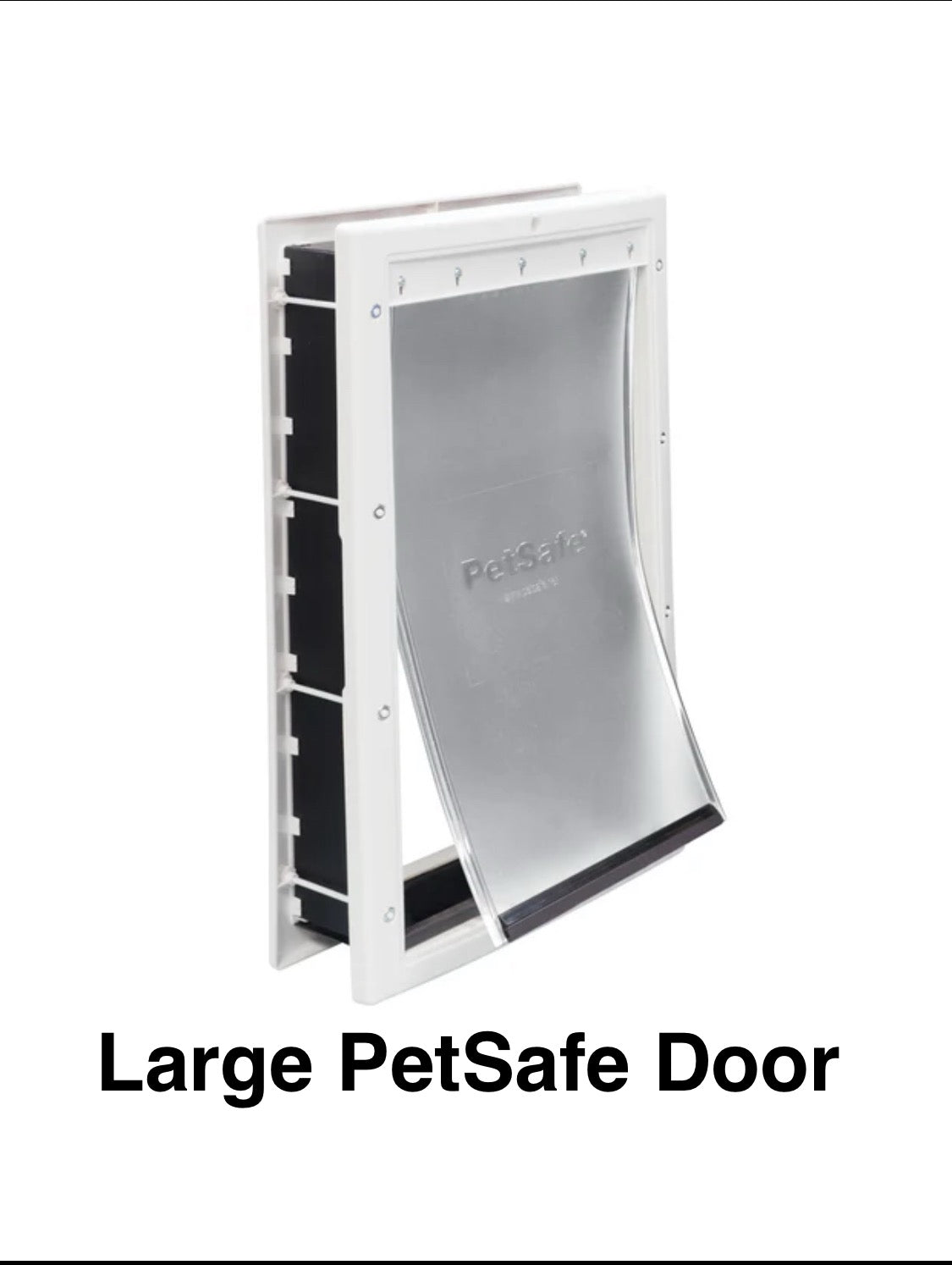 New PetSafe Large Plastic Pet Door Up to 100lbs., Flap Size 10 1/4" W x 16 1/4" H