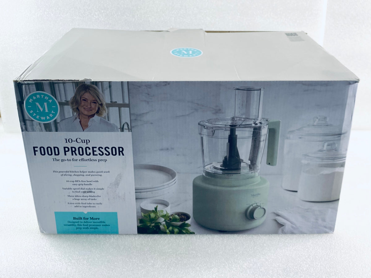 New Other Martha Stewart 10-Cup Food Processor, Honeydew Green