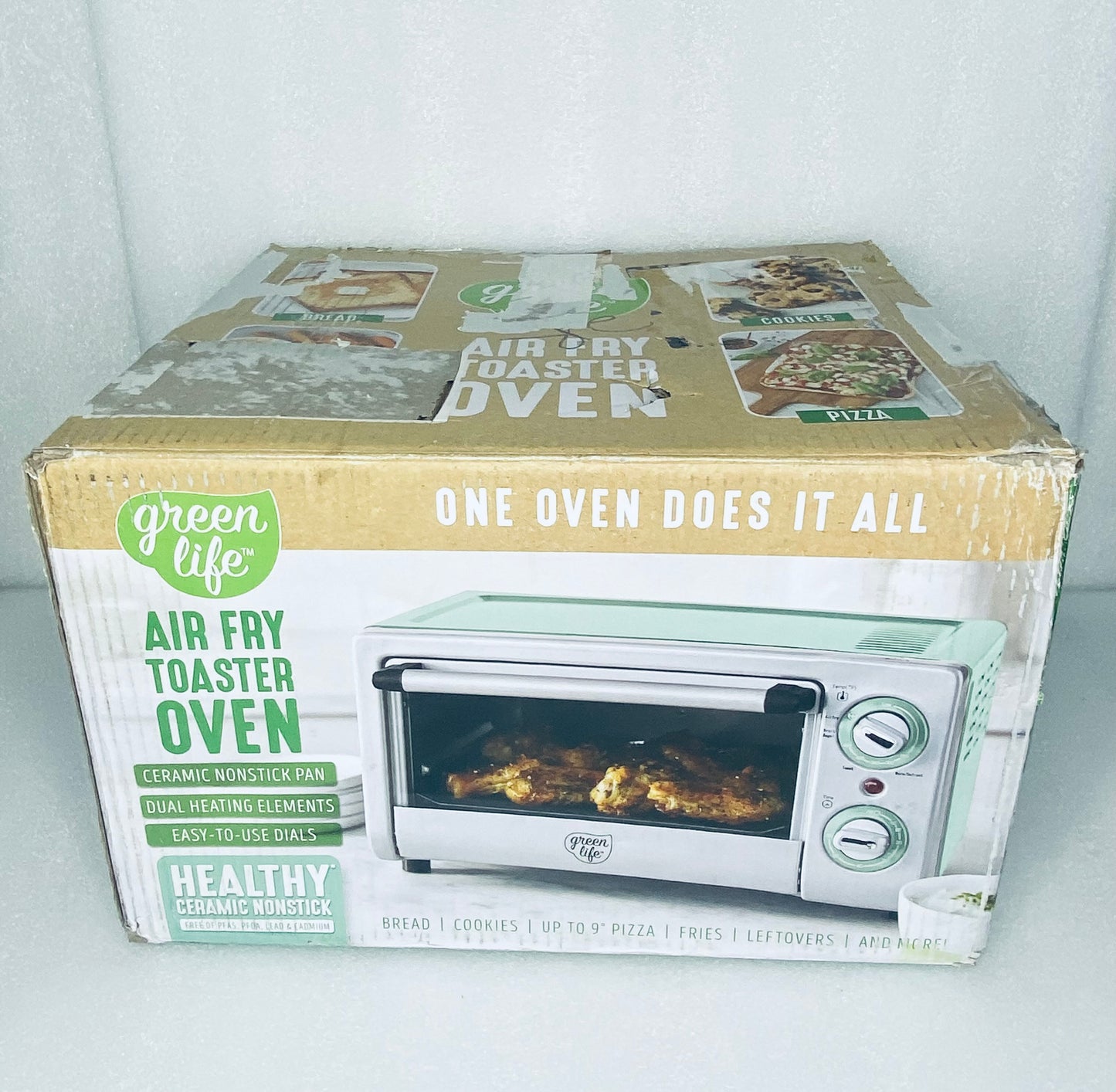 New Other GreenLife Countertop Toaster Oven Air Fryer Stainless Steel - (READ)