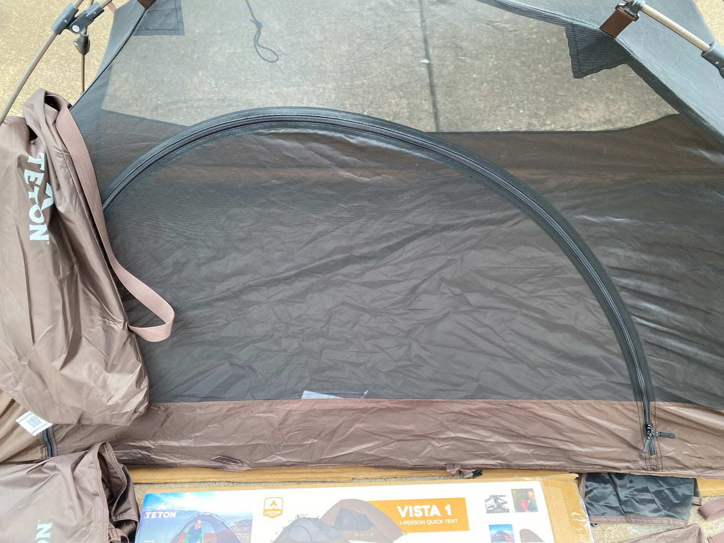 New Other Teton Sports Quick Dome Camping & Backpacking Tent W/ Clip-On Rainfly