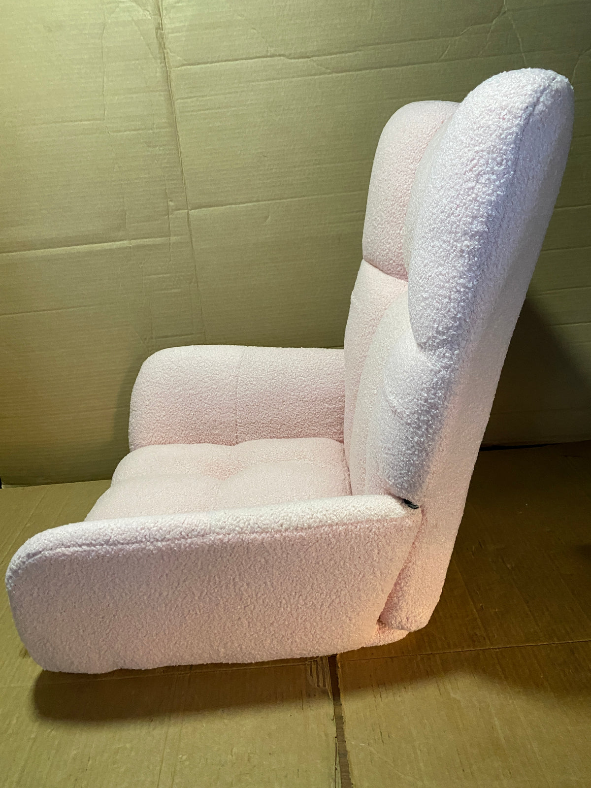 New Other DUMOS Nursery Upholstered Teddy Glider Rocking Armchair, Pink