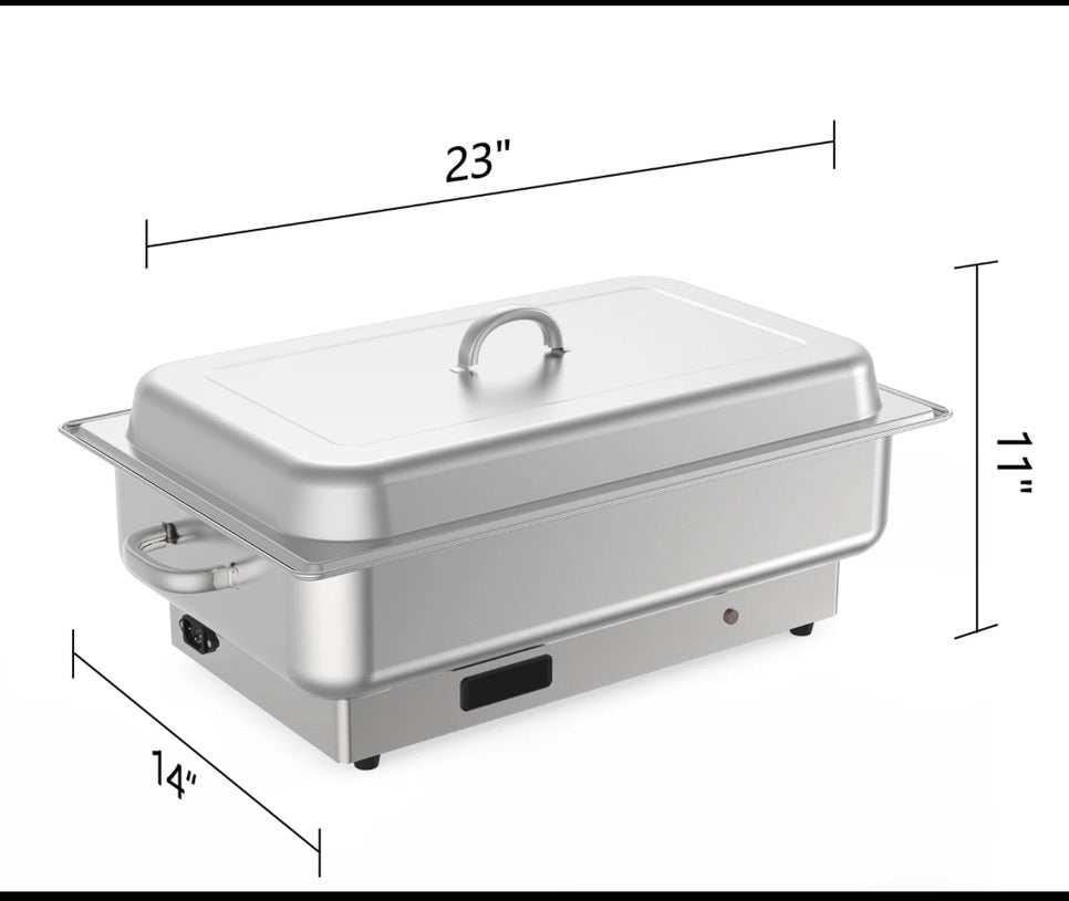 New Other Garvee 9QT (2 ×1/2 Pan) Electric Chafing Dish With Temperature Control