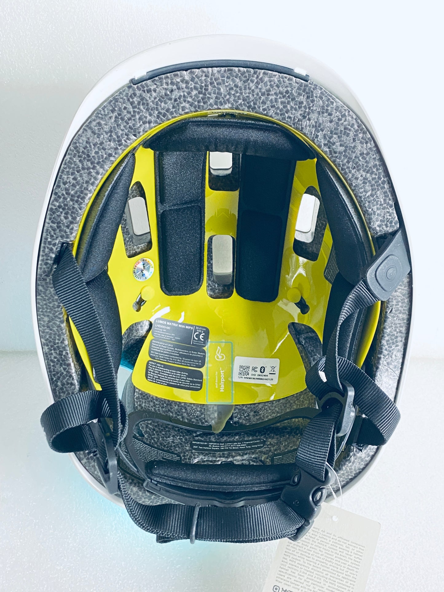 New Other Lumos Matrix Size M/L Bluetooth Jet White Smart Helmet With Remote