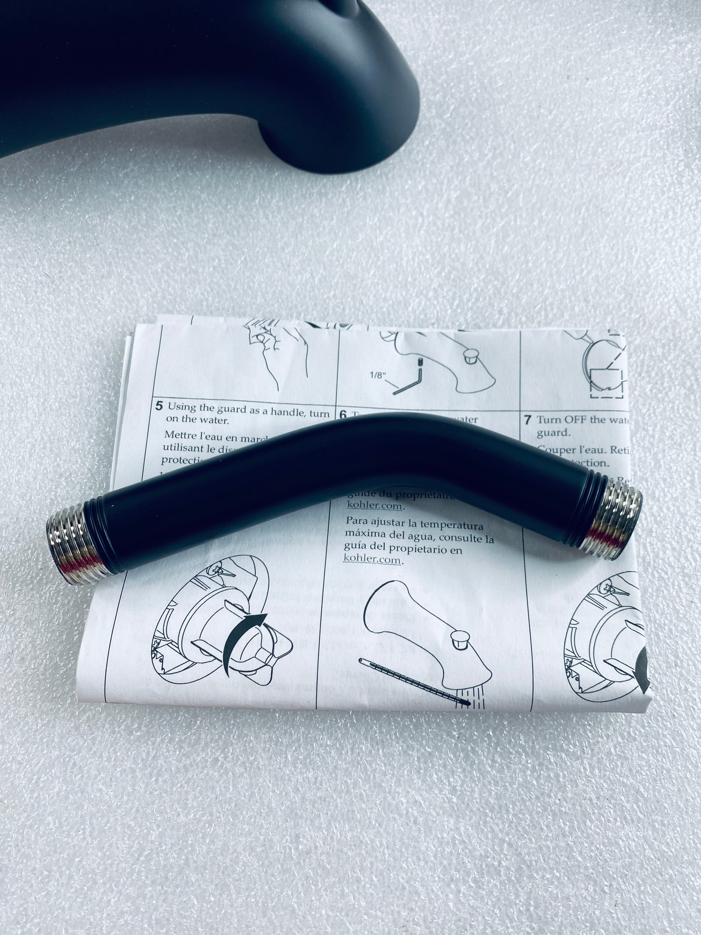 New Other Kohler Buckley Rite-Temp Bath & Shower Trim Kit, 2.5 gpm, Matte Black