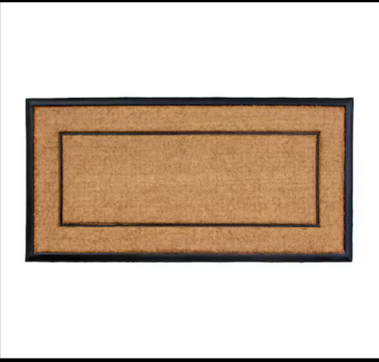 New Open Box Callowaymills 24”x48” Natural Non-Slip Grip Indoor/Outdoor Door Mat