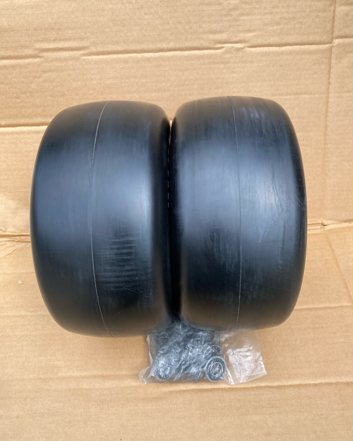 New Other 13x6.50-6 Flat Free Zero Turn Front Lawn Mower Tires & Wheels, Black