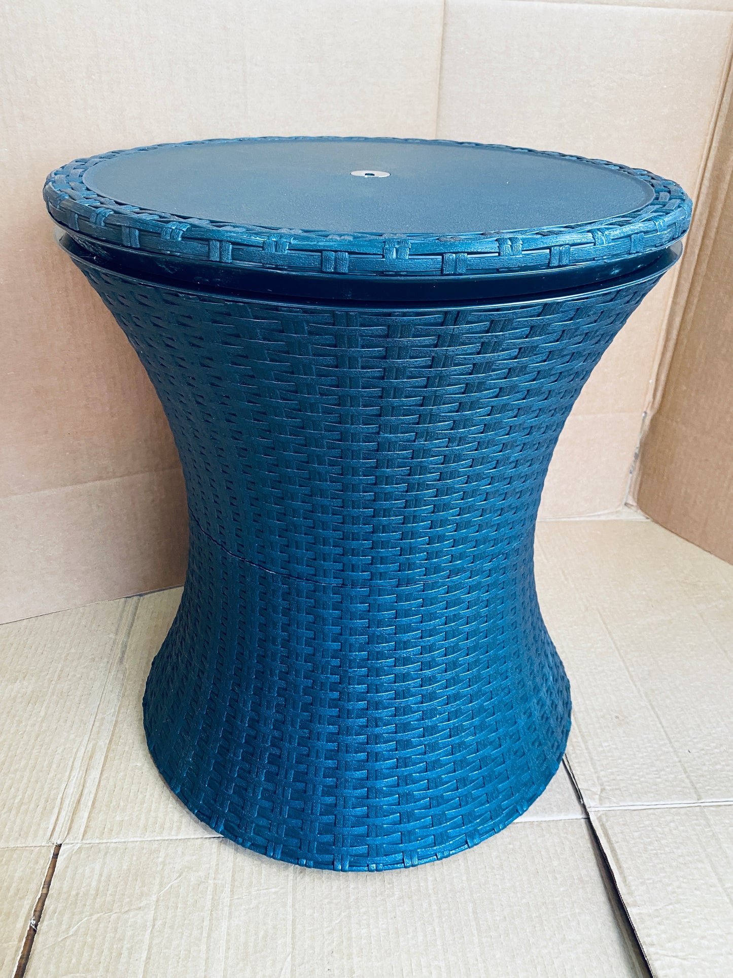 New Other Keter Pacific Cool Bar Outdoor Side Table W/ 7.5 Gallon Cooler, Brown