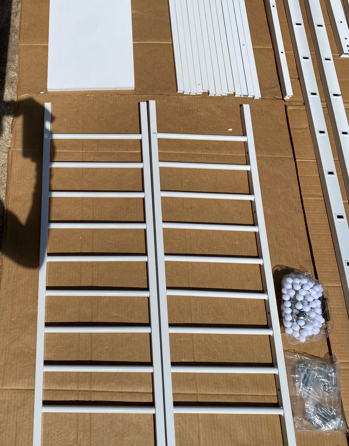 New Other Bellemave Twin House Bed W/ Roof, Headboard, Slats & LED Lights, White