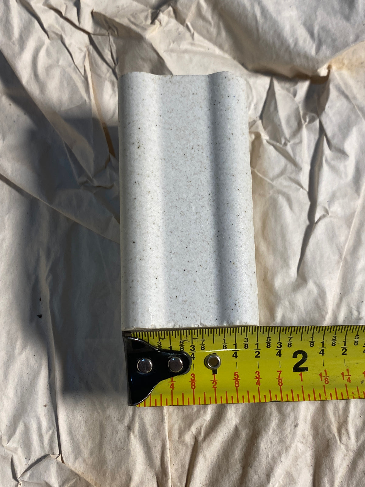 Lot Of 8 - Kiln Approx. 3" Tall x 1 1/2" Wide Squared End Posts