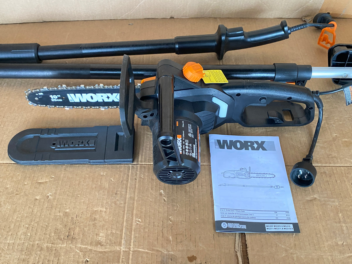 New Other WORX 10" 2-In-1 Electric Chainsaw/Pole Saw 8 Amp Up to 10 ft.