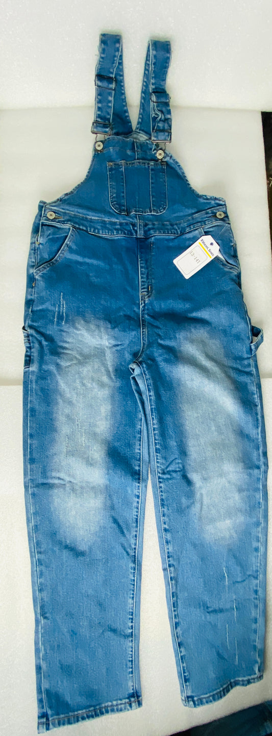 New Kidscool Space Blue Size 16 Youth Overall Denim