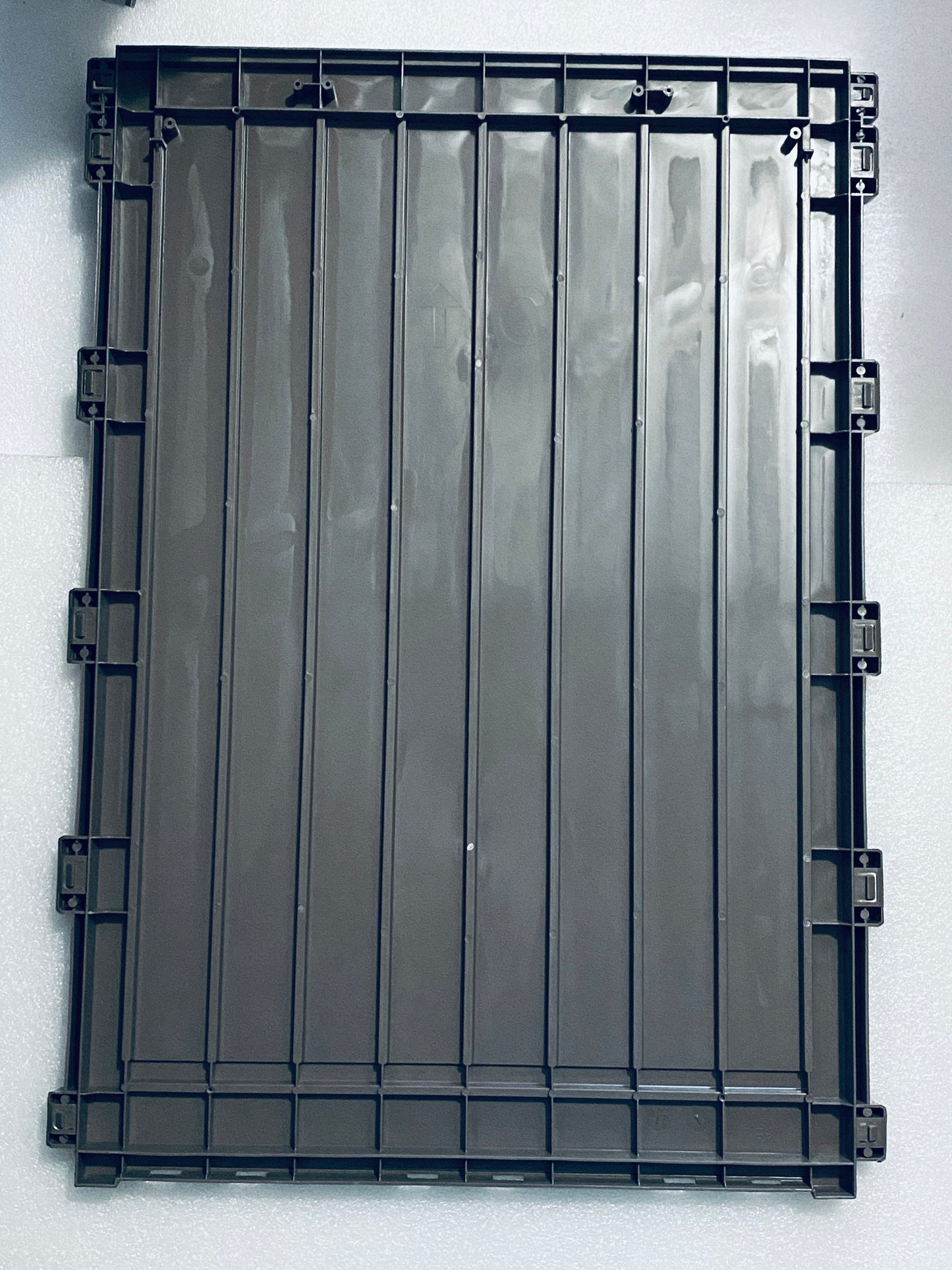 New Open Box LHBGO Outdoor 48 Gallon Lockable Package Delivery Box W/ Sign, Grey