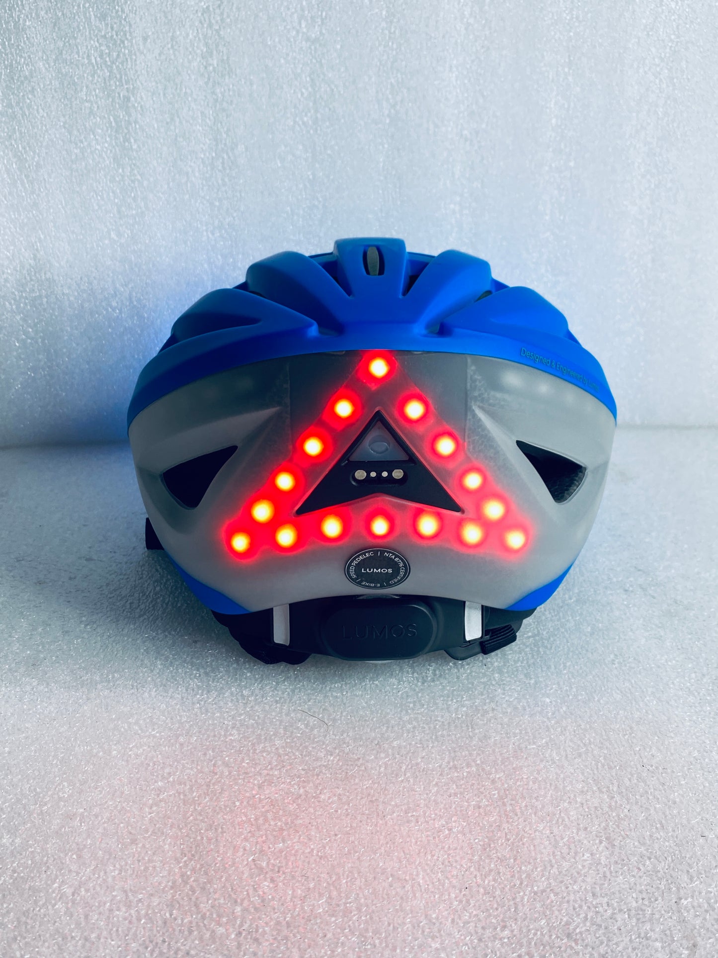 New Other Lumos Kickstart II M/L Blue Smart Bike Helmet With Remote & Bluetooth
