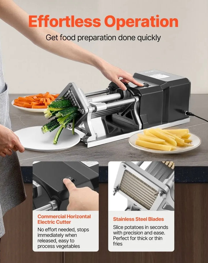 New Other VEVOR Commercial Stainless Steel French Fry, Vegetable & Fruit Cutter