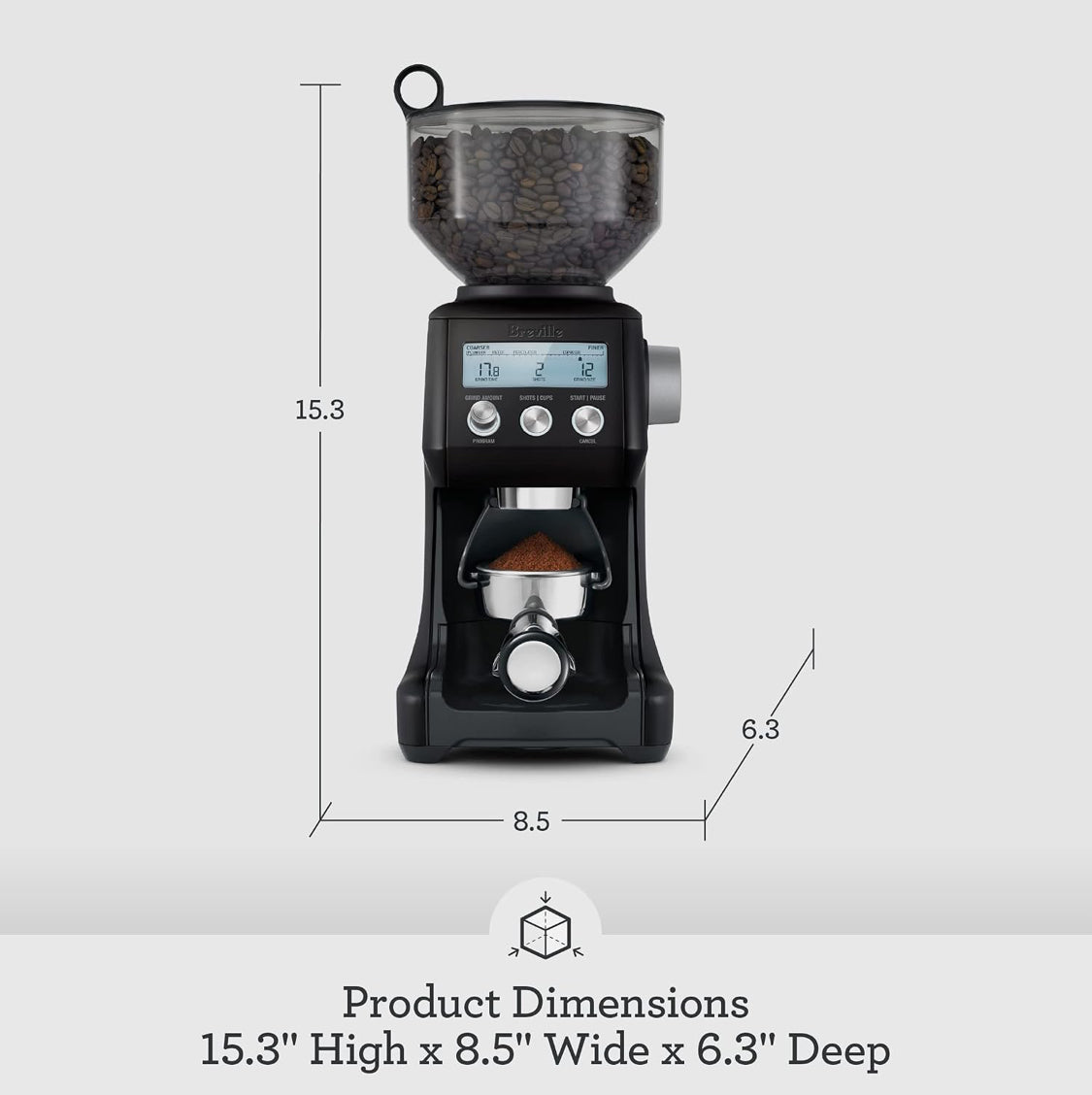 New Other Breville Coffee & Espresso Bean Smart Grinder Pro, Black Truffle