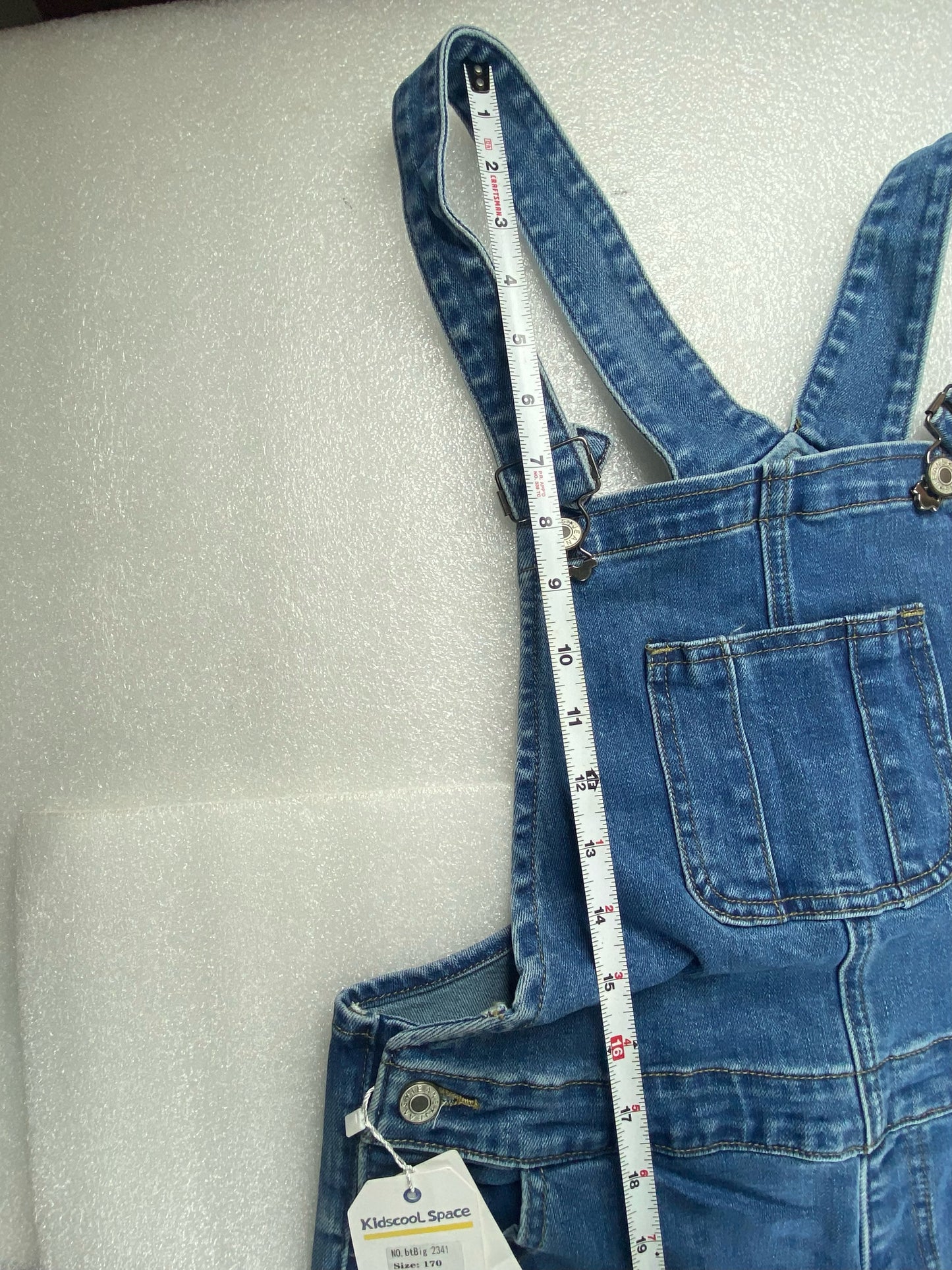 New Kidscool Space Size 16 Overall Denim, Blue