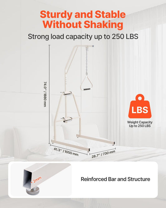 New Other VEVOR Trapeze Bar/Pull Up Assist Floor Stand W/ 250LB Weight Capacity