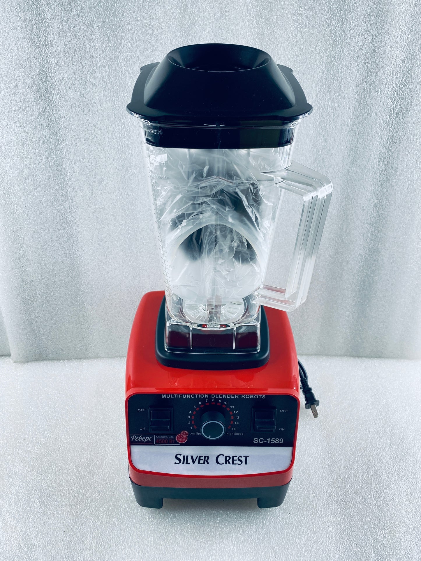 New Other Silver Crest Hi-Performance Power Blender W/ 8 Blades, Red/Black