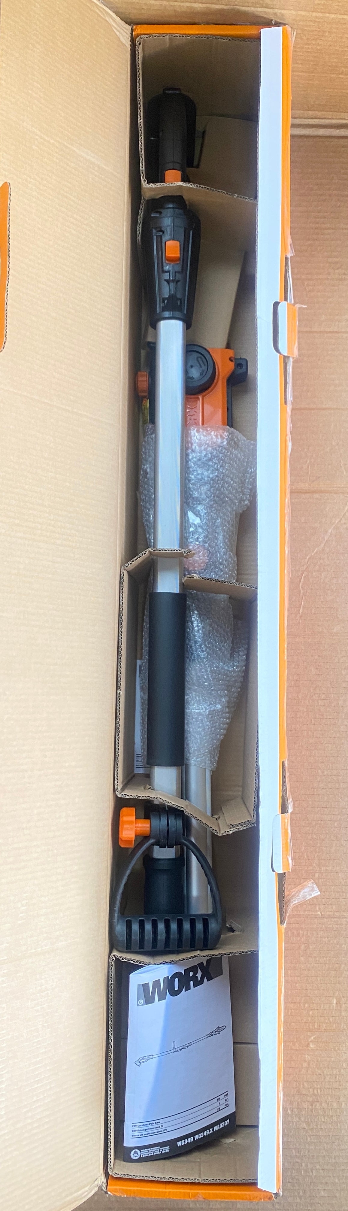New Open Box WORX 20V 8” Cordless Telescoping Pole Saw, Up to 13.3ft Reach