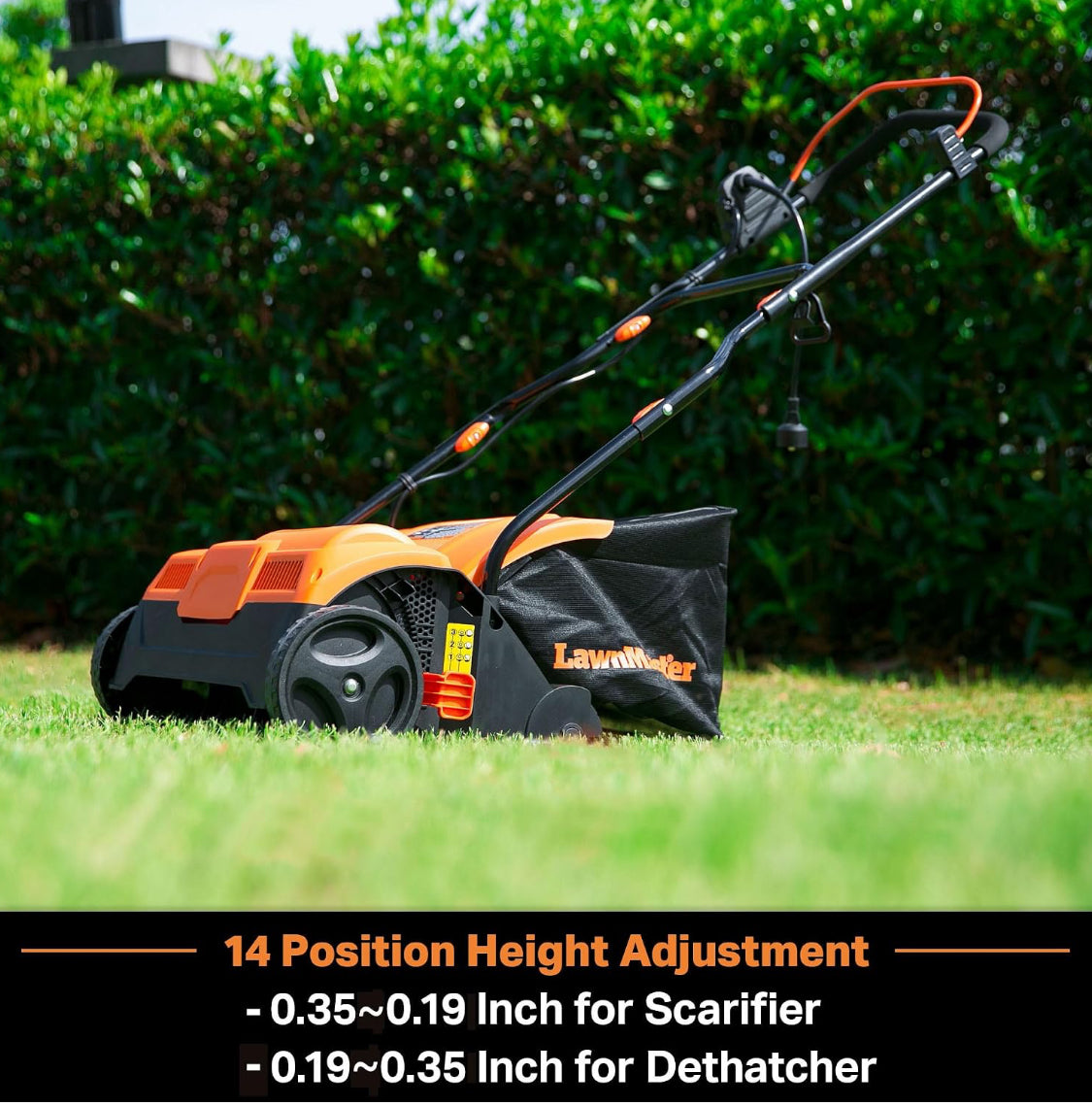 New Other LawnMaster Electric 16” 13Amp Dethatcher & Scarifier W/ Collection Bag