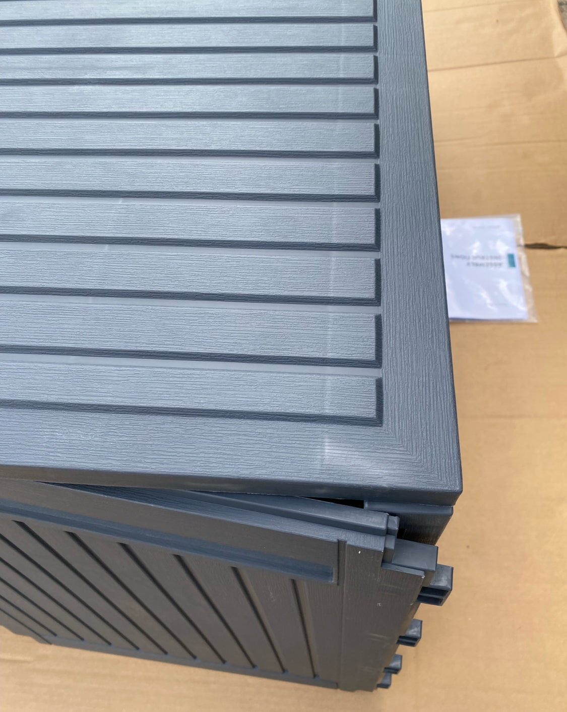 New Other YITAHOME 90 Gal Large Outdoor Lockable Deck Box W/ Handles, Dark Grey