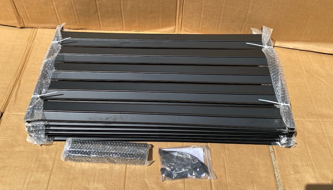 New Other SMARTSTANDARD 3 Panel 38" W x 40" H Metal Air Conditioner Fence, Black