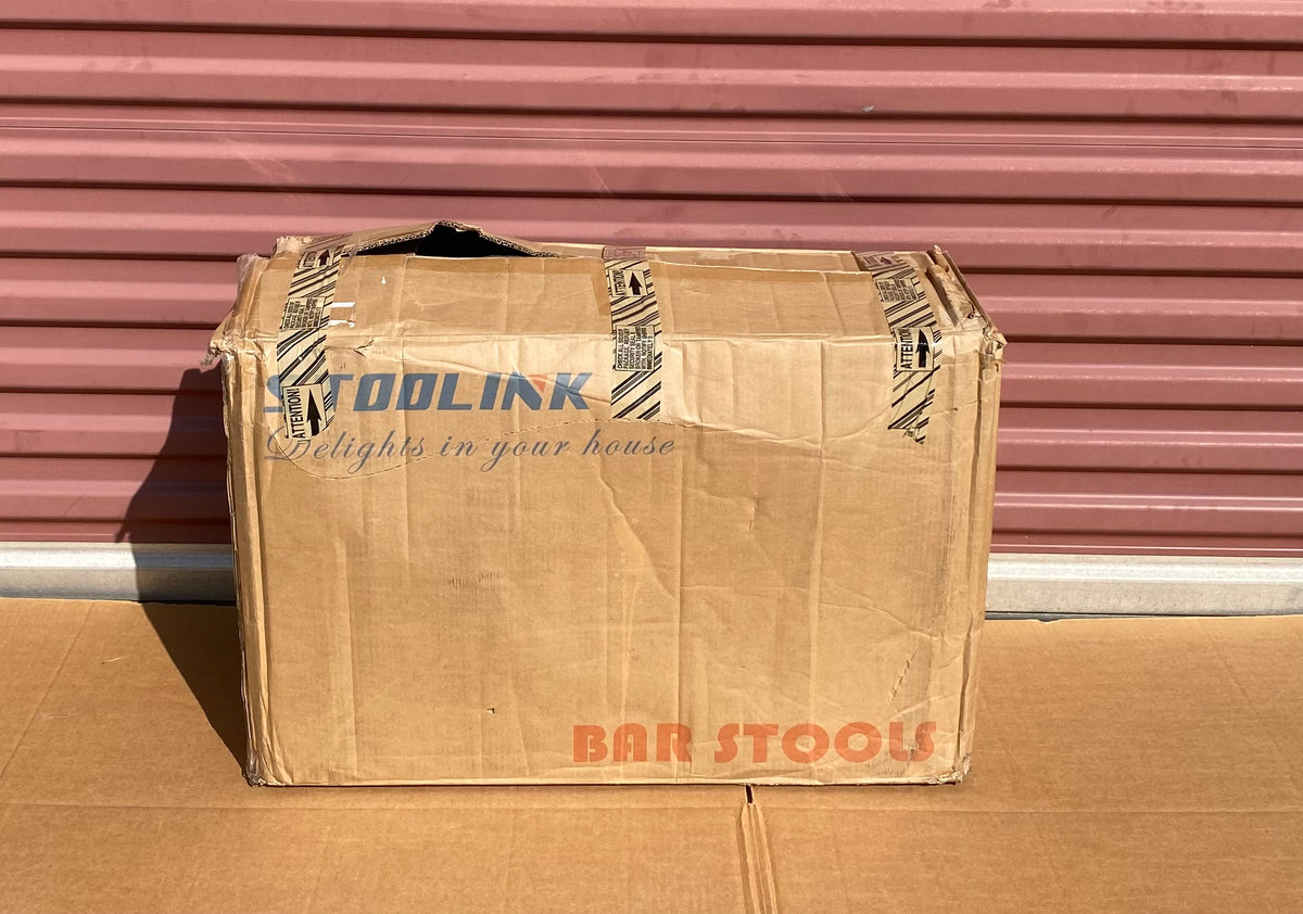 Set Of 2 - New STOOLINK 26” Bar Stools For Kitchen Island, Whiskey Brown