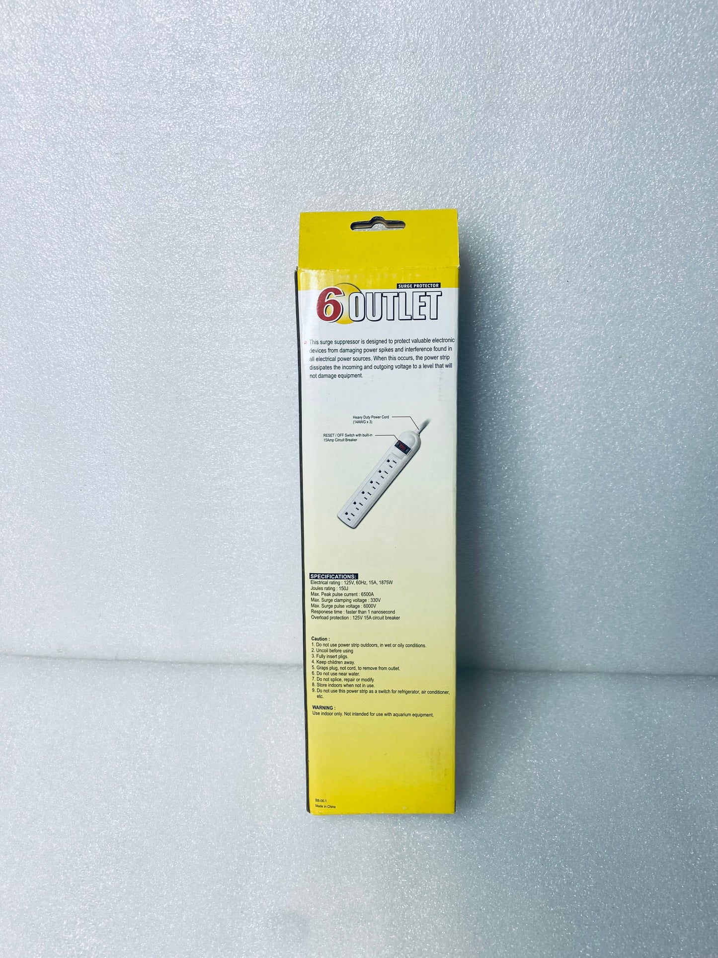 #243 - New - 6 Outlet Surge Protector - (AS SHOWN)