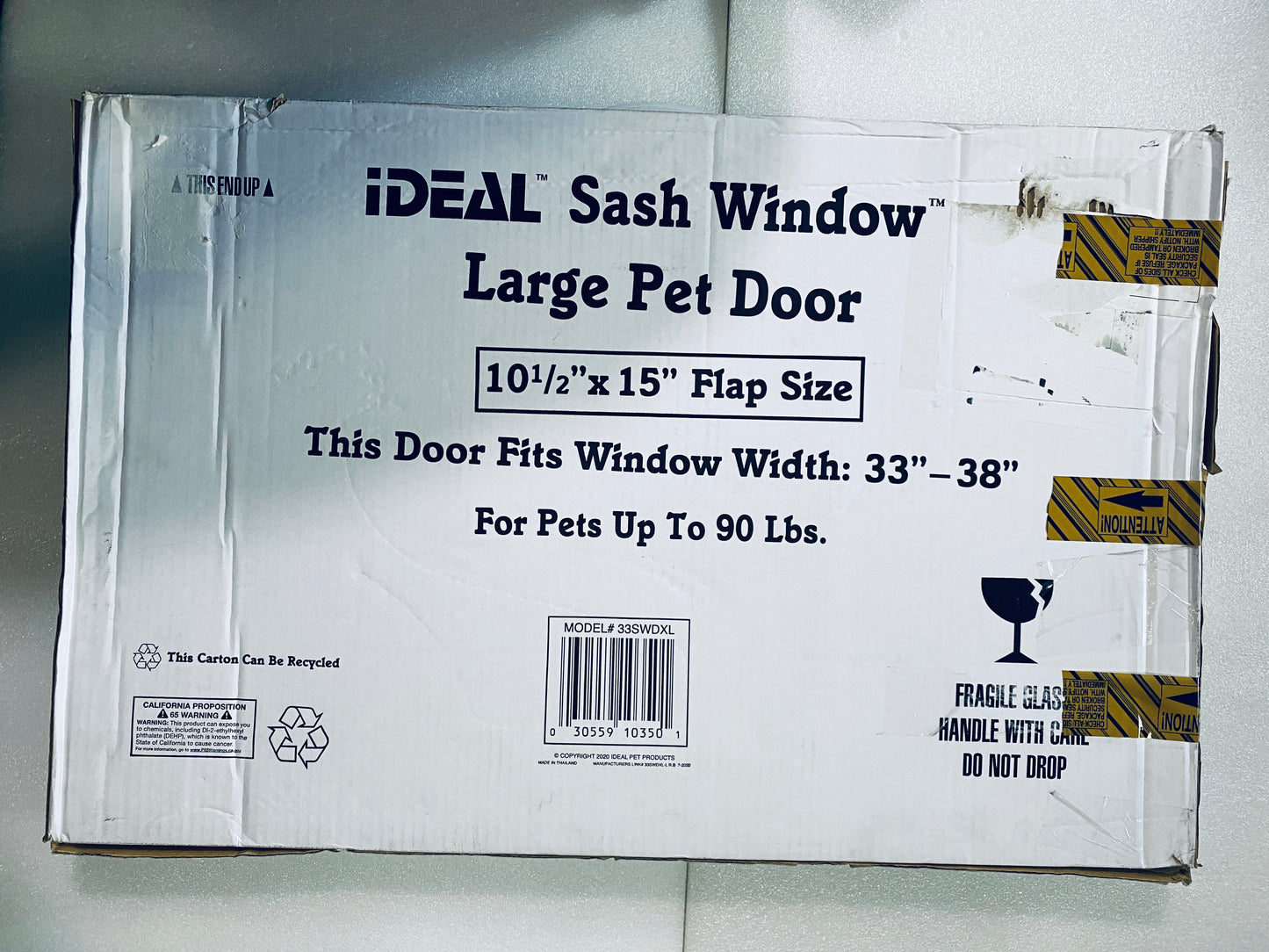 New Other Ideal Pet Aluminum Sash Adjustable Window Pet Door W/ 10-1/2”x15” Flap
