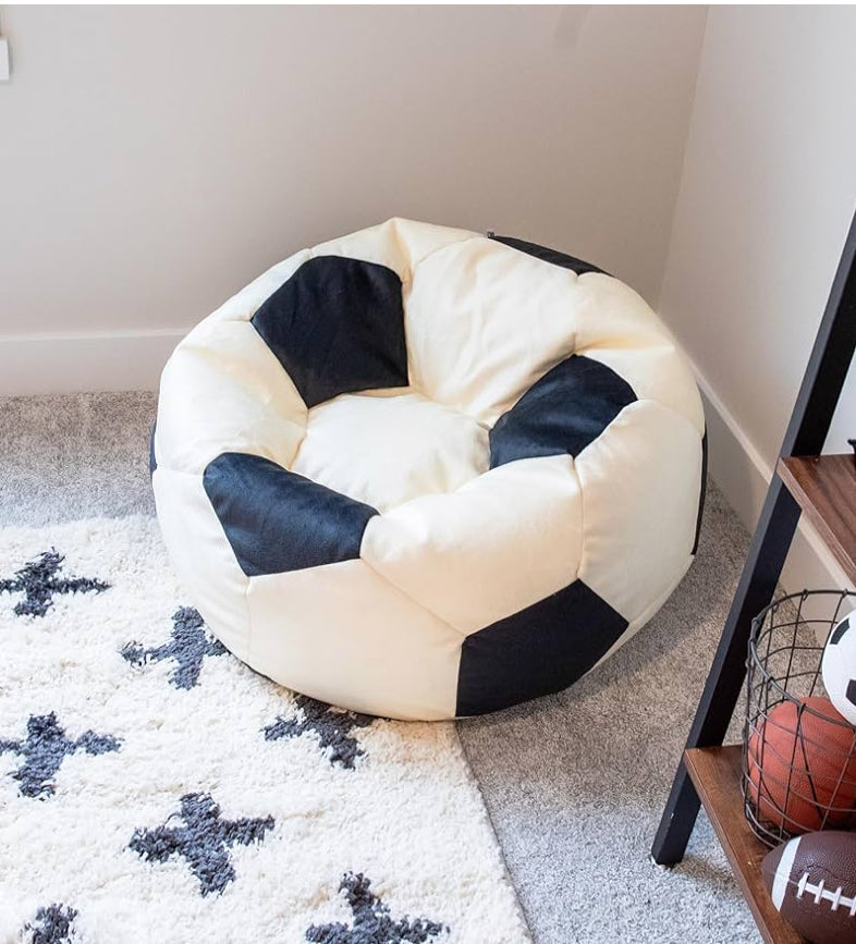 New Other Big Joe 2 1/2’ Soccer Ball Bean Bag Plush Chair For Kids