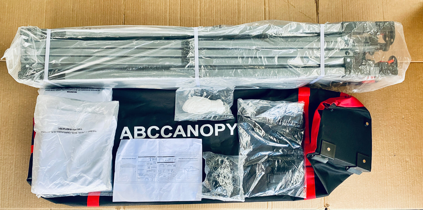 New Other ABCCANOPY10’ x 10’ Pop Up Canopy Tent With Portable Wheeled Carry Bag