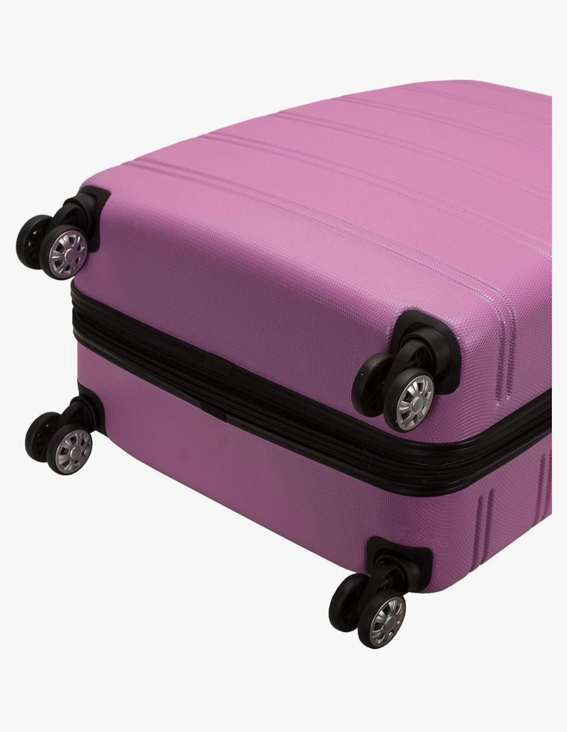 Set Of 3 - New Open Box Rockland Melbourne Expandable Spinner Wheel Luggage Set
