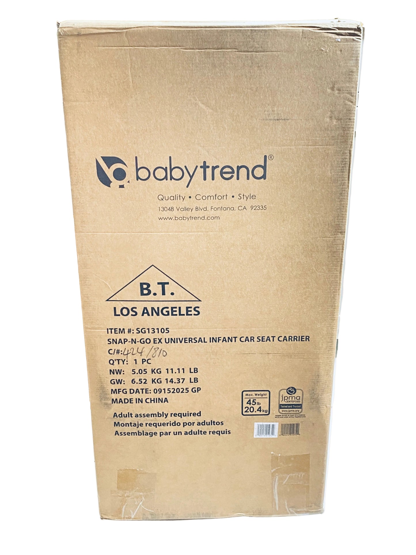 New Other Baby Trend Light Foldable Universal Single Infant Car Seat Carrier