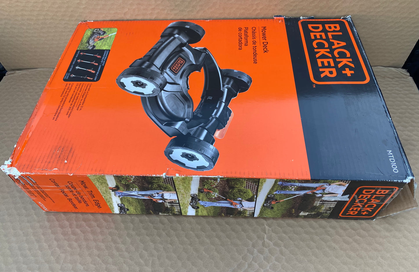 new Other - BLACK+DECKER Lawn Mower Removable Deck For String Trimmer, MTD100