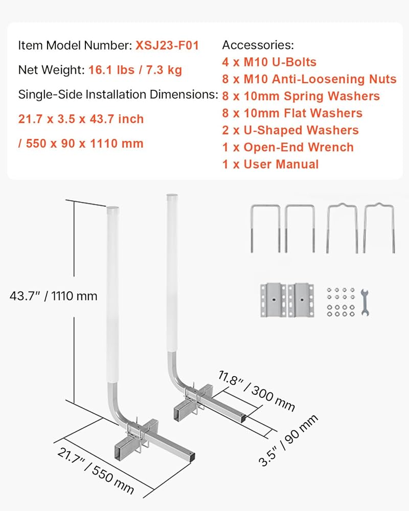 New Other VEVOR 16.7"- 60″ Adjustable Boat Trailer Guide Poles