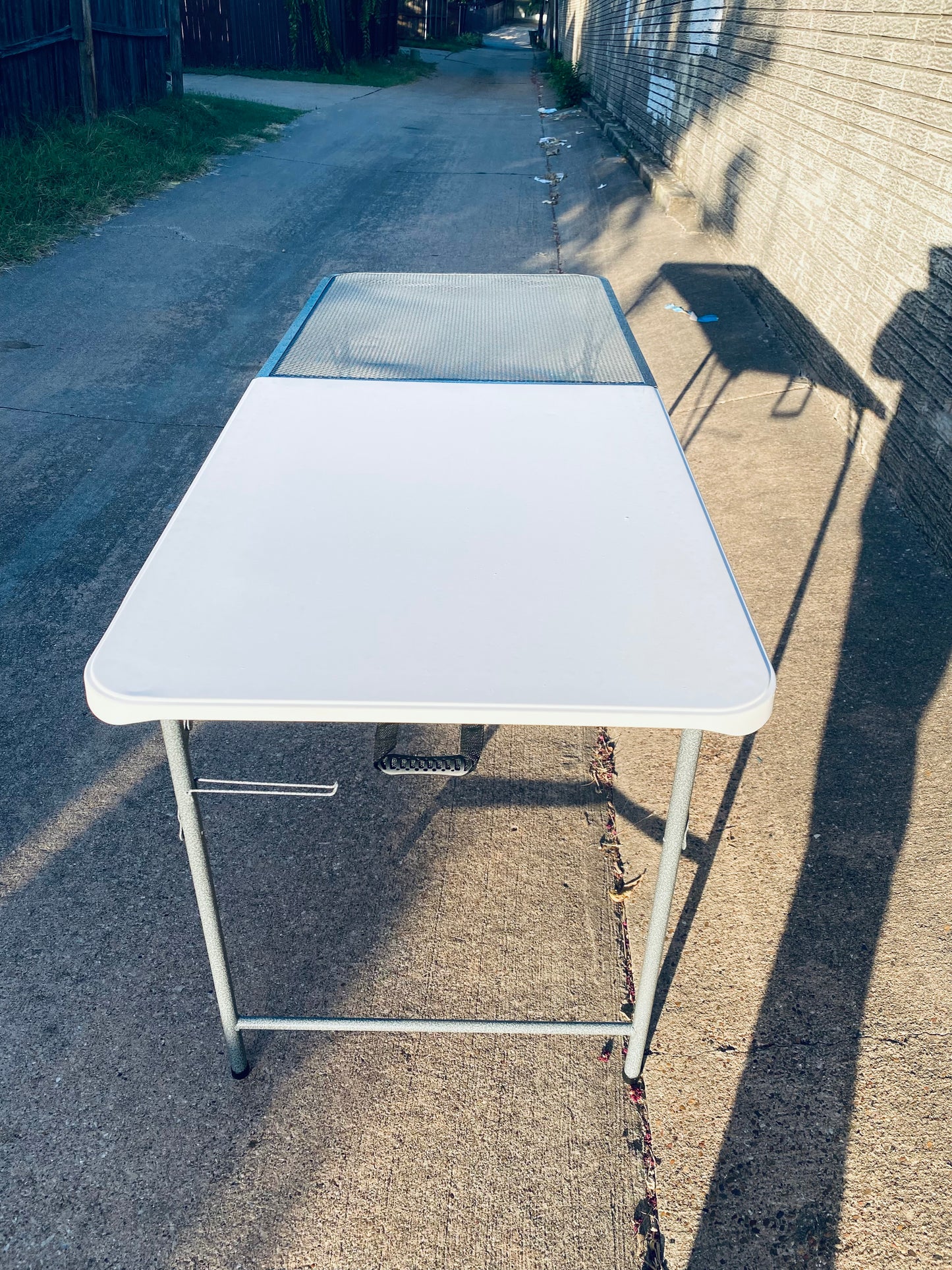 YITAHOME 2-In-1 Metal & Plastic Folding Table For Outside Grilling - (READ)