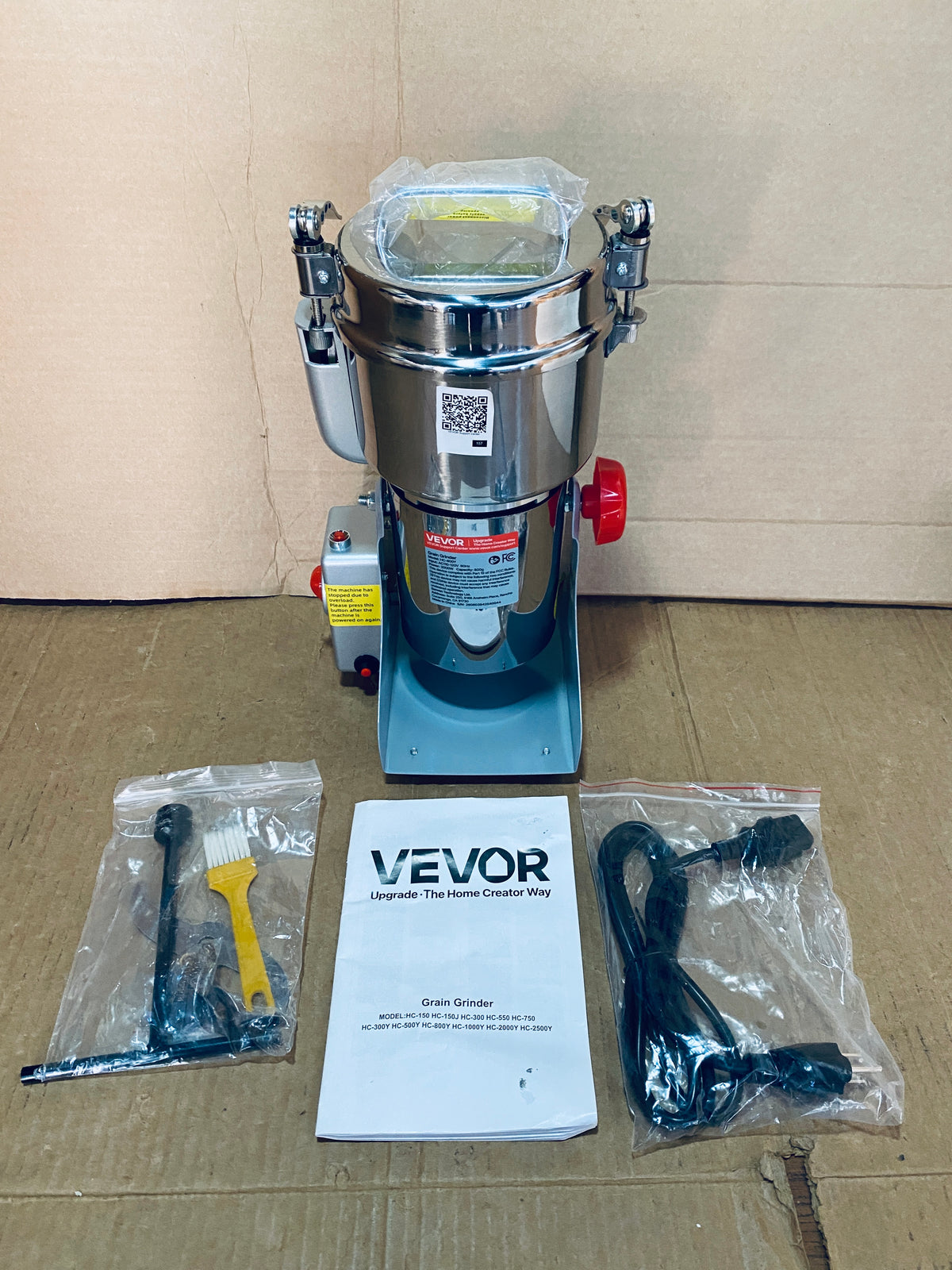 New Other VEVOR Electric 1.8 lbs Commercial Grain Spice Grinder, Stainless Steel