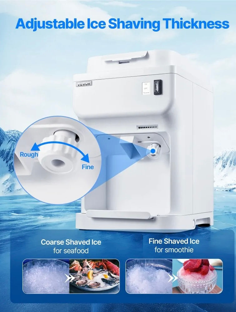 New Other VEVOR  Ice Shaver/Crusher 220lbs Per Hour Electric Snow Cone Maker