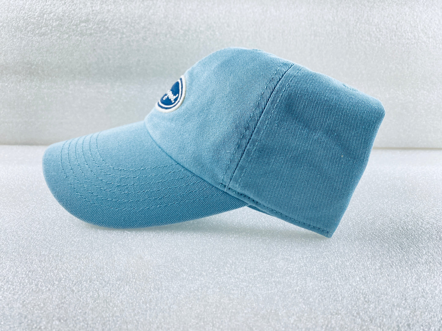 New Life Is Good Adult Unisex Vintage Smokey Blue Oval Chill Cap, Size OS