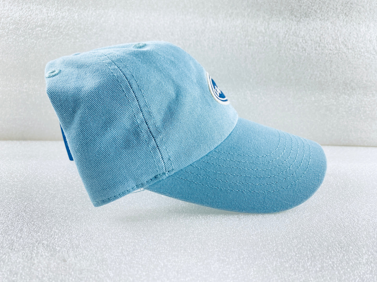 New Life Is Good Adult Unisex Vintage Smokey Blue Oval Chill Cap, Size OS