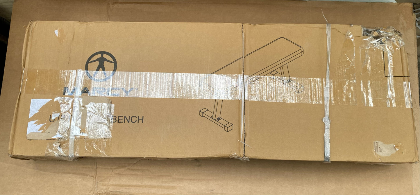 New Marcy Black Utility Flat Bench With 300 lb. Weight Capacity