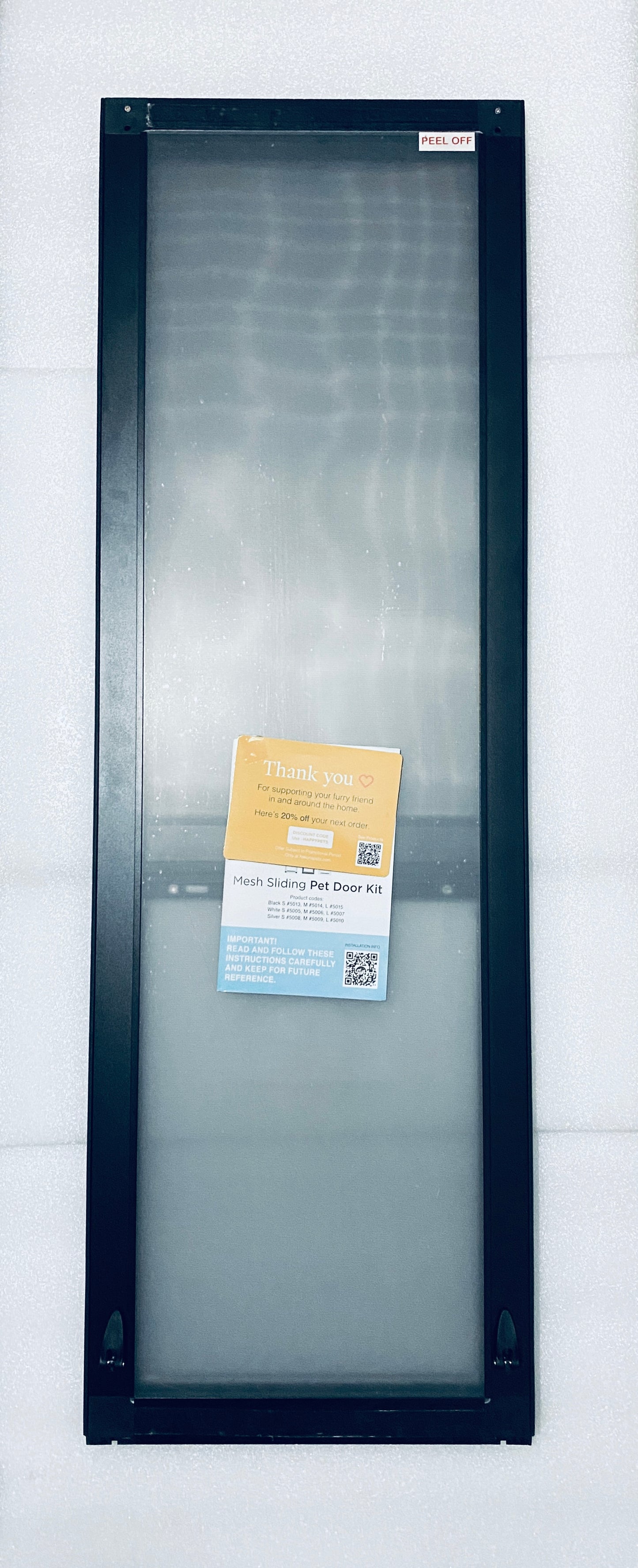 New Other - Hakuna Pets Large Adjustable Patio Pet Door For Sliding Doors, Black