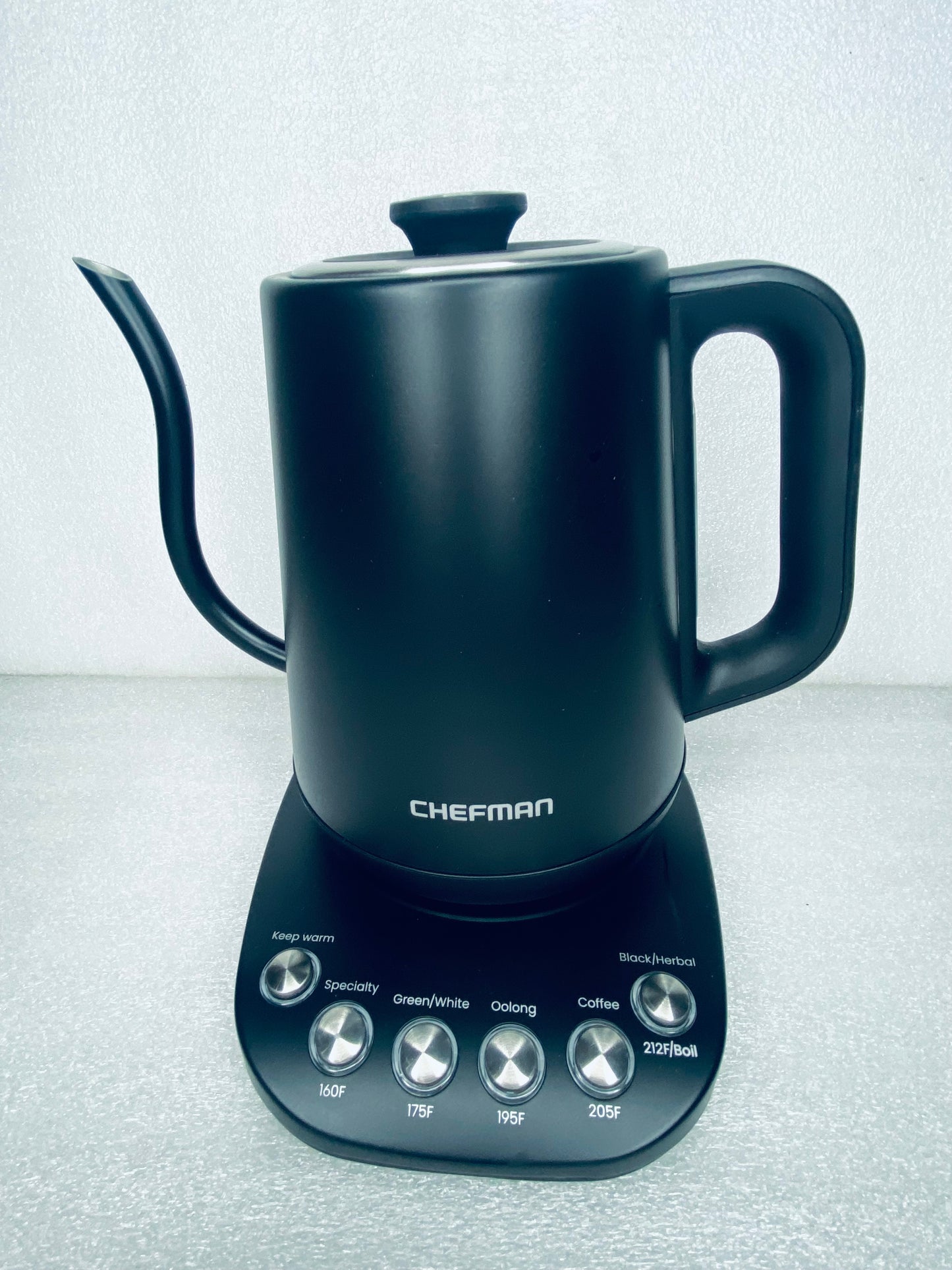 new Other - Chefman True Temp Gooseneck 1500W Kettle Electric, RJ11-GN - (READ)